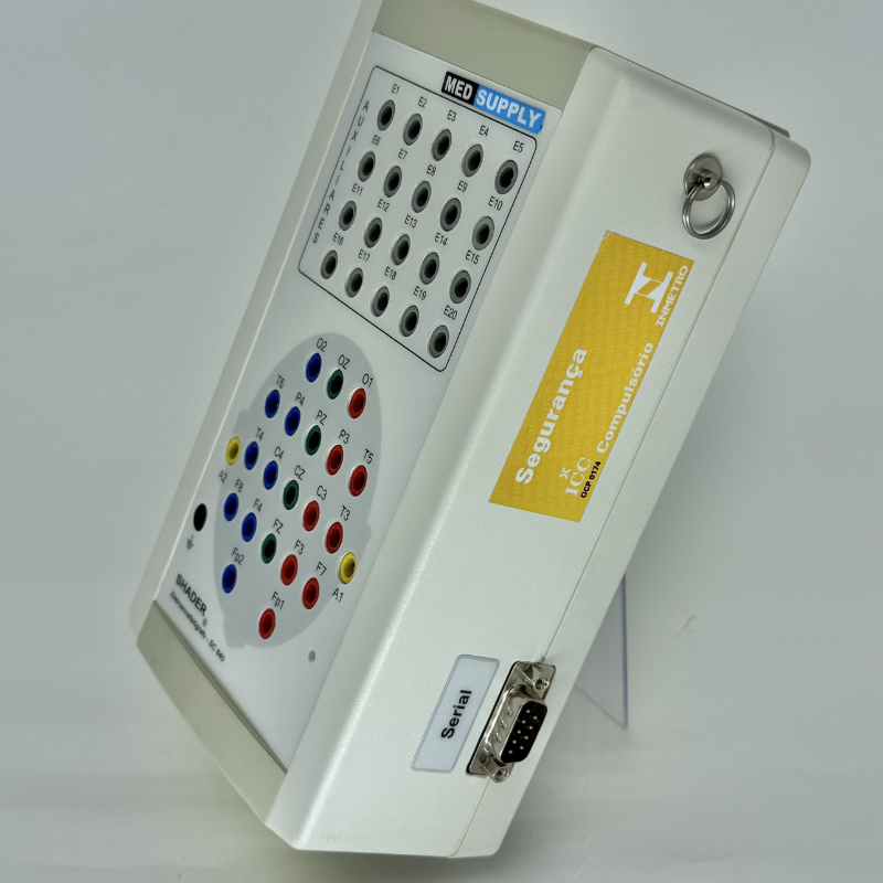 EEG SHADER CANAL SERIAL RS 232 - OXIMETRIA COM SATURAÇÃO + FREQUENCIA CARDIACA E PLETISMOGRAFIA - Imagem 3